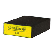 Diablo DFBLBLOFIN04G 5 in. x 3 in. x 1 in. 100 Grit Large Flat Edge Sanding Sponges (4-Pack)