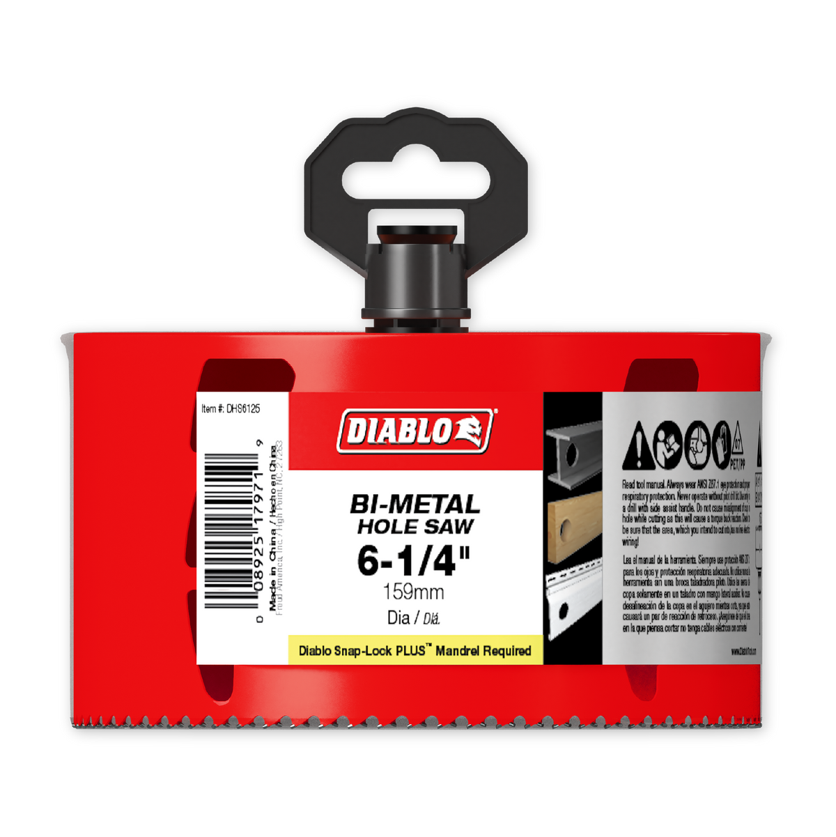 Diablo 6-1/4 in. Bi-Metal Hole Saw (DHS6250) in retail packaging