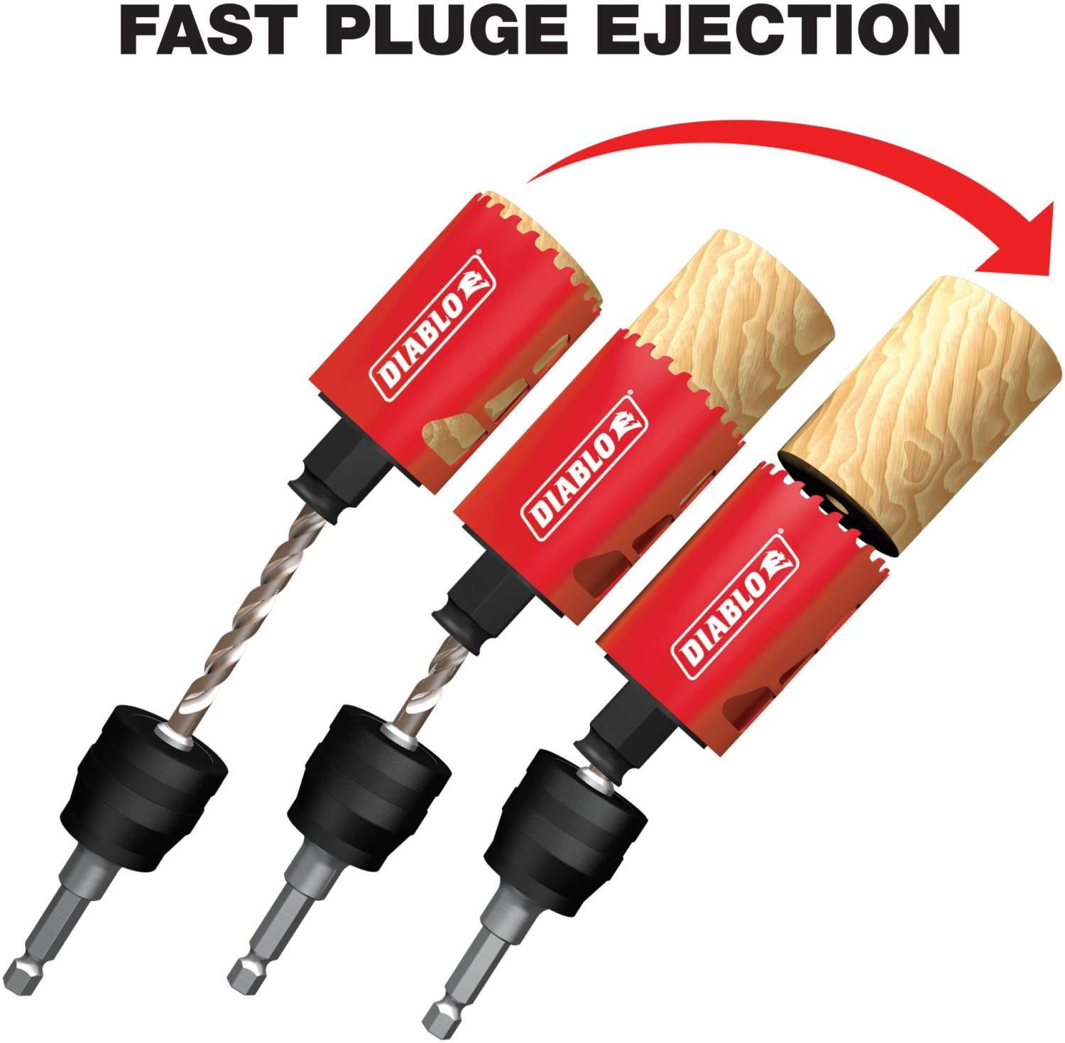 Diablo DHS3000CT 3 Inch Carbide-Tipped Wood & Metal Holesaw