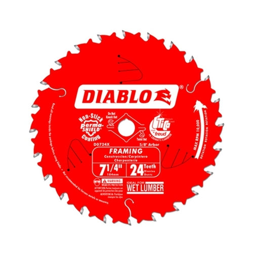 Diablo D0724A 7-1/4 in. x 24-Tooth  Framing Saw Blade