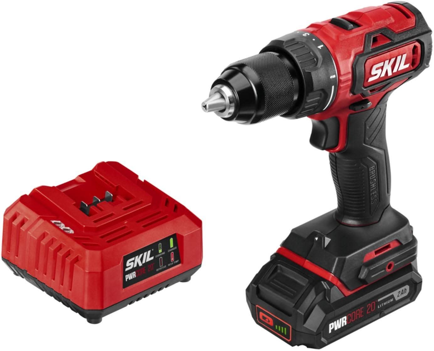 SKIL DL529303 PWR CORE 20 Brushless 20V 1/2 In. Drill Driver Kit