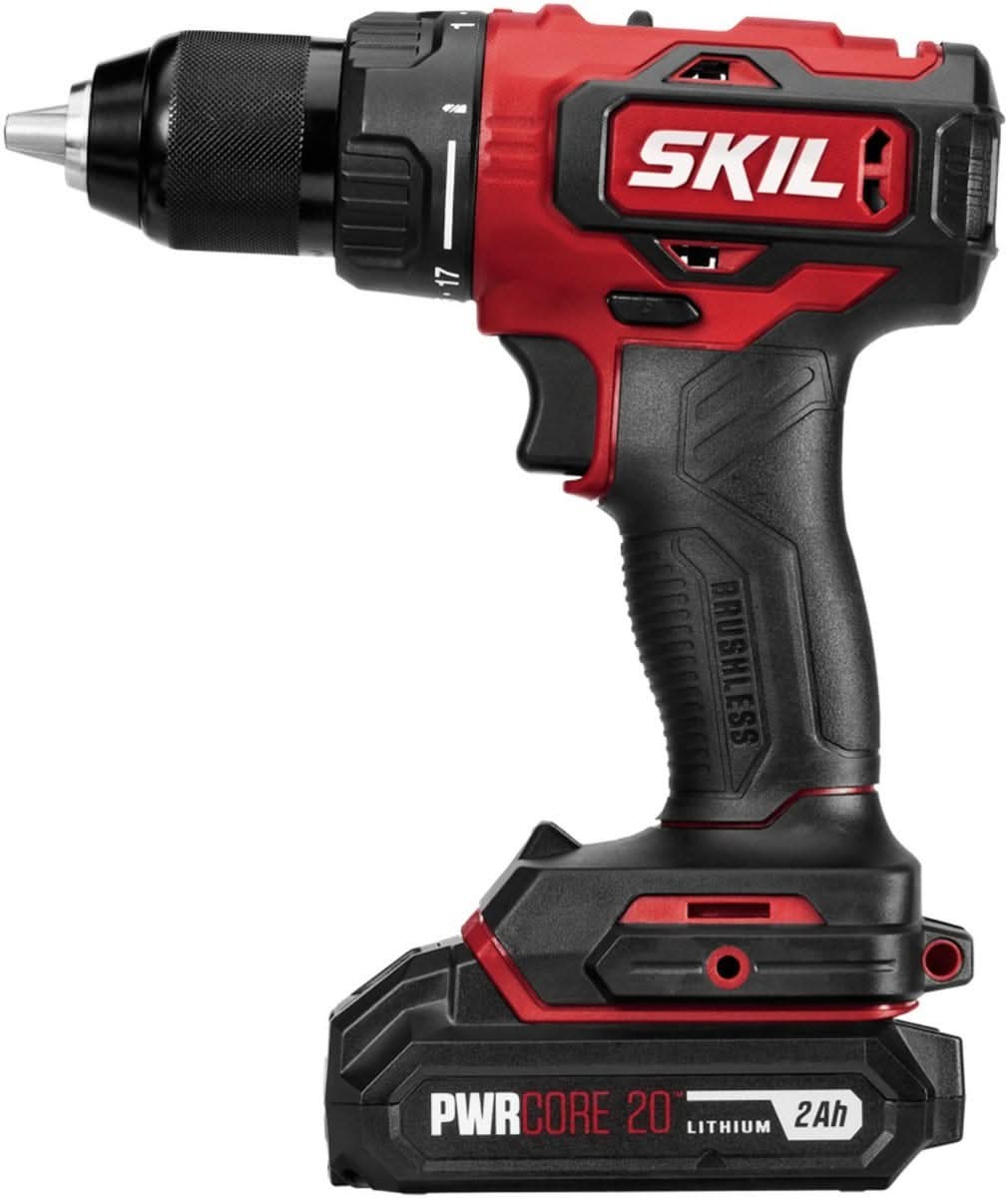 SKIL DL529303 PWR CORE 20 Brushless 20V 1/2 In. Drill Driver Kit