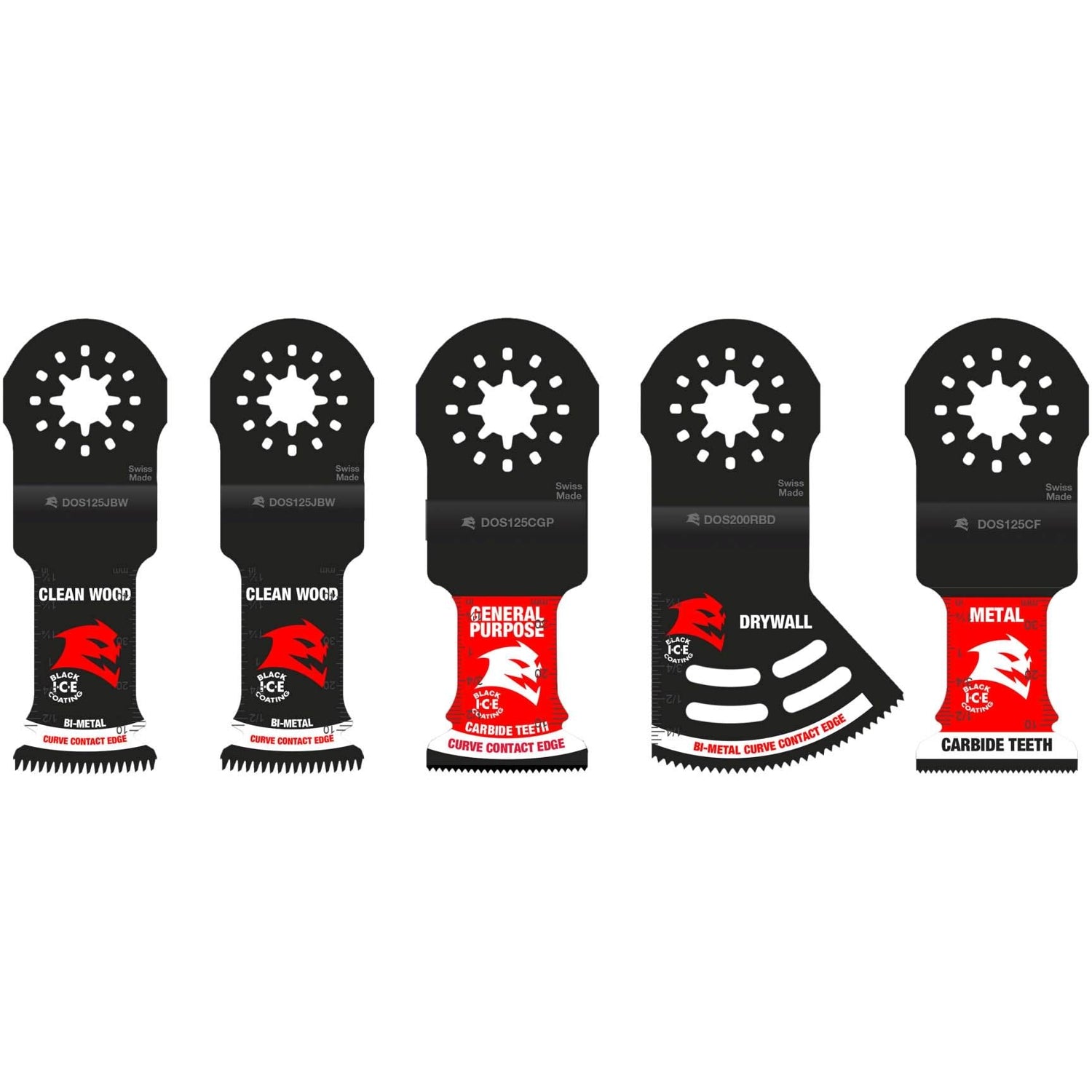 Diablo DOS5S Starlock General Purpose Oscillating Blades, 5-Piece Set