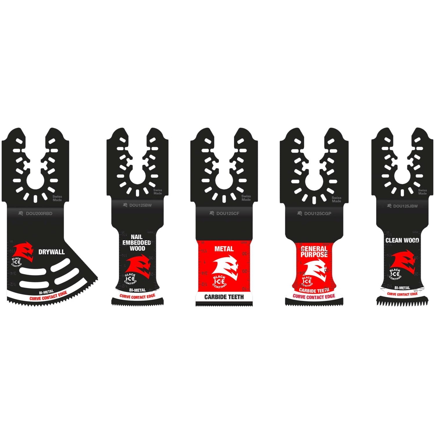 Diablo DOU5S Universal Fit General Purpose Oscillating Blades, 5-Piece Set