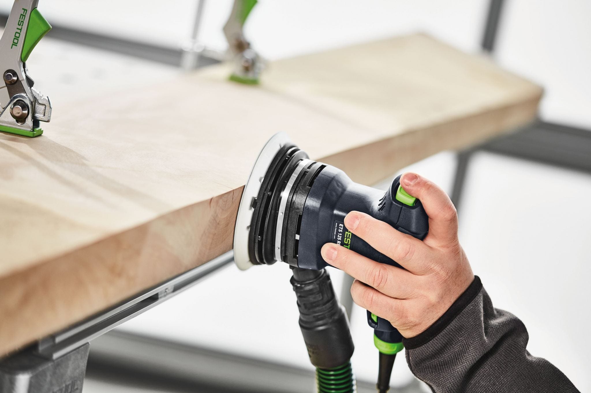 Festool ETS 125 REQ-Plus 125mm (5") Random Orbital Sander Set w/ Granat Abrasive Value Set Systainer