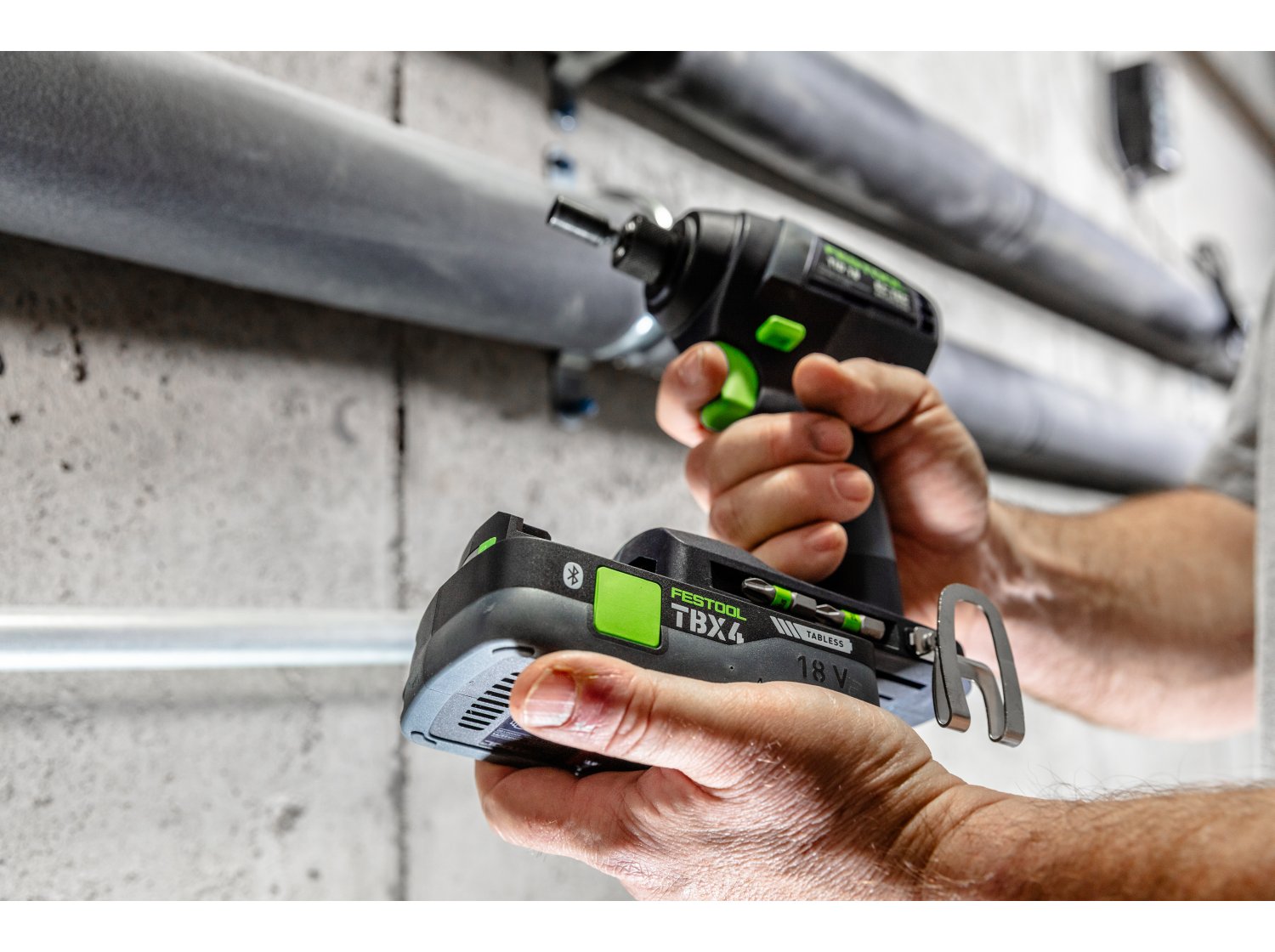 Festool 18V TPC 18/4 Cordless Drill Driver and TID 18  Cordless Impact Driver BASIC with Systainer (578830)