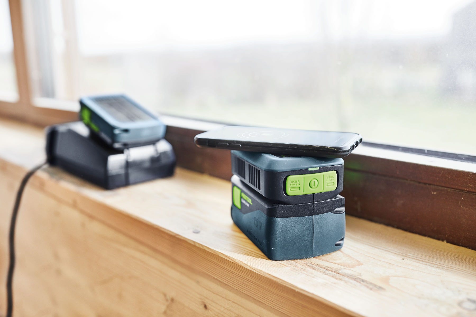 Festool 577155 18V Wireless Phone Charger and USB Port Adapter PHC 18