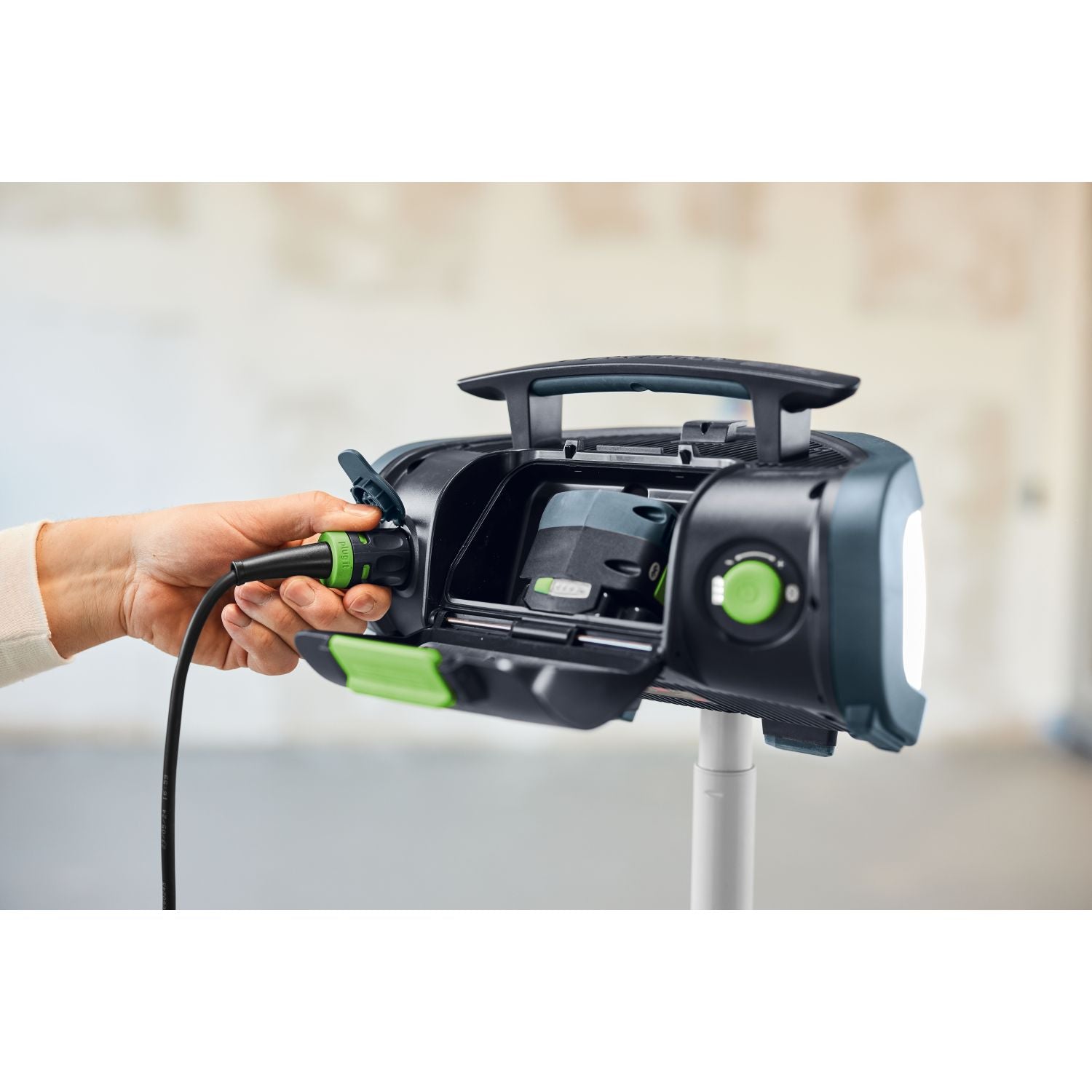 Festool SYSLITE DUO-H Hybrid Cordless/Corded LED 10,000-Lumen Work Light (578514)