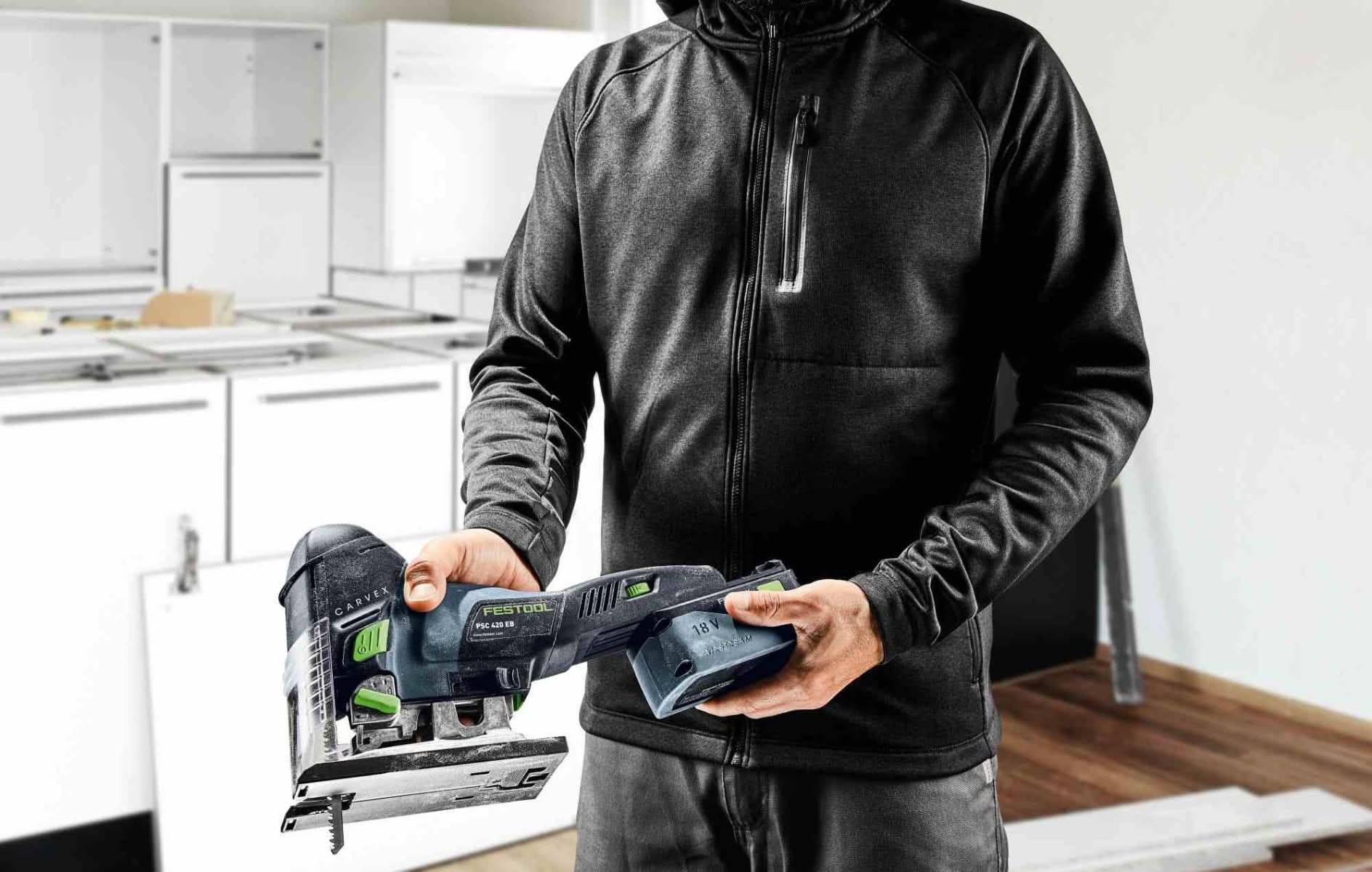 Festool 576527 PSC 420 EB Cordless Carvex Jigsaw Bluetooth 4.0Ah