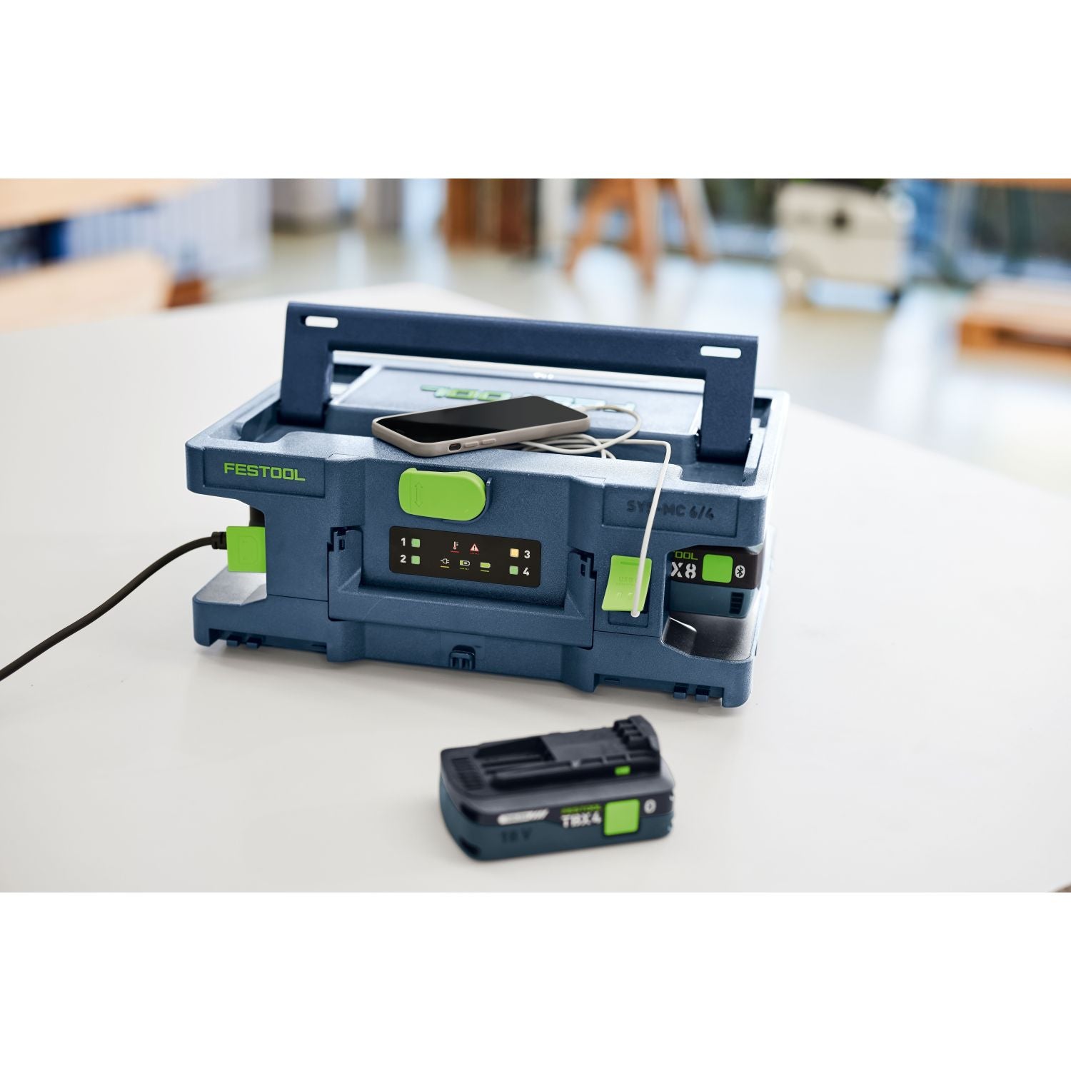 Festool Systainer 6/4 Multi-Bay Rapid Charger for 18V Batteries, SYS-MC (578501)
