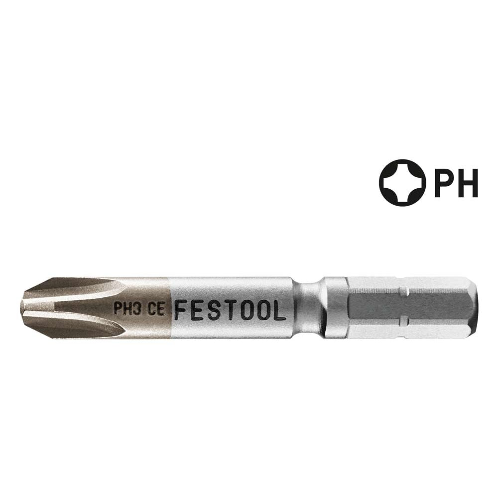 Festool 205075 Centrotec 2" Phillips #3 Driver Bit, 2-Pack