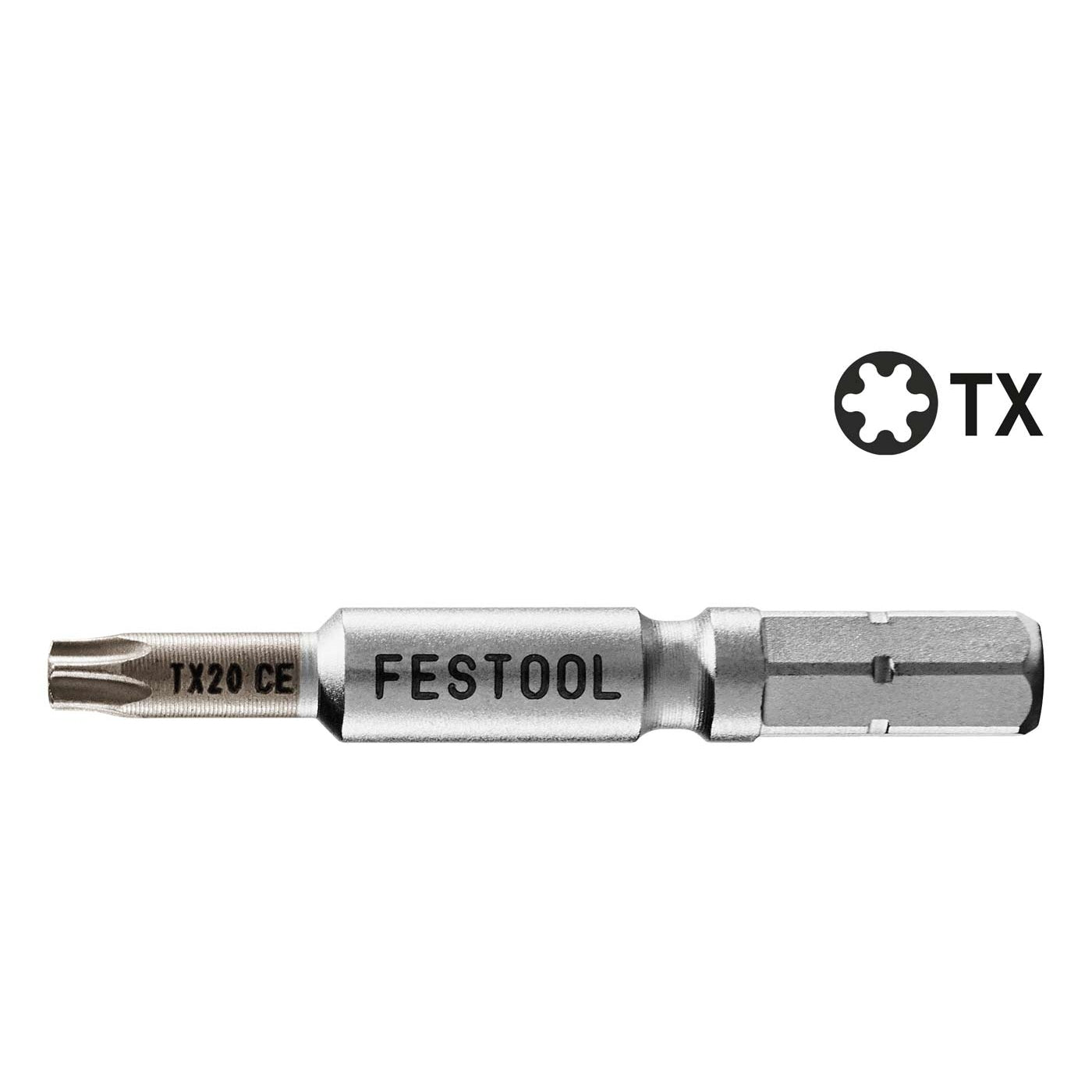 Festool 205080 Centrotec 2" Torx T20 Driver Bit, 2-Pack