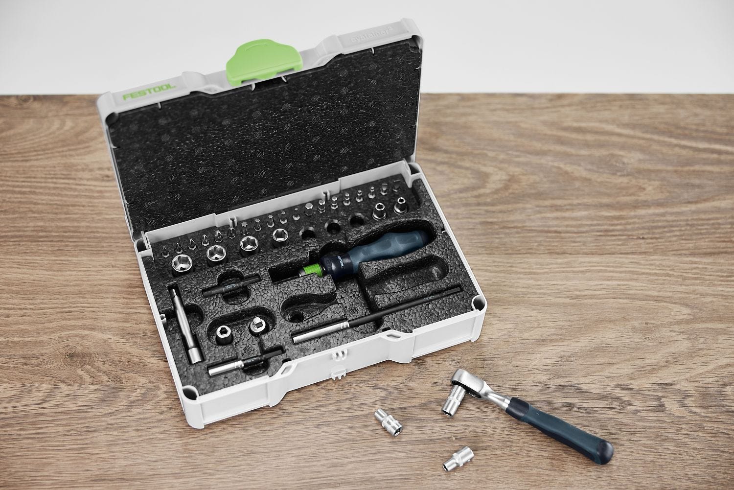 Festool 578112 Metric Ratchet and Socket Set SYS3 S 76-1/4"-CE RA