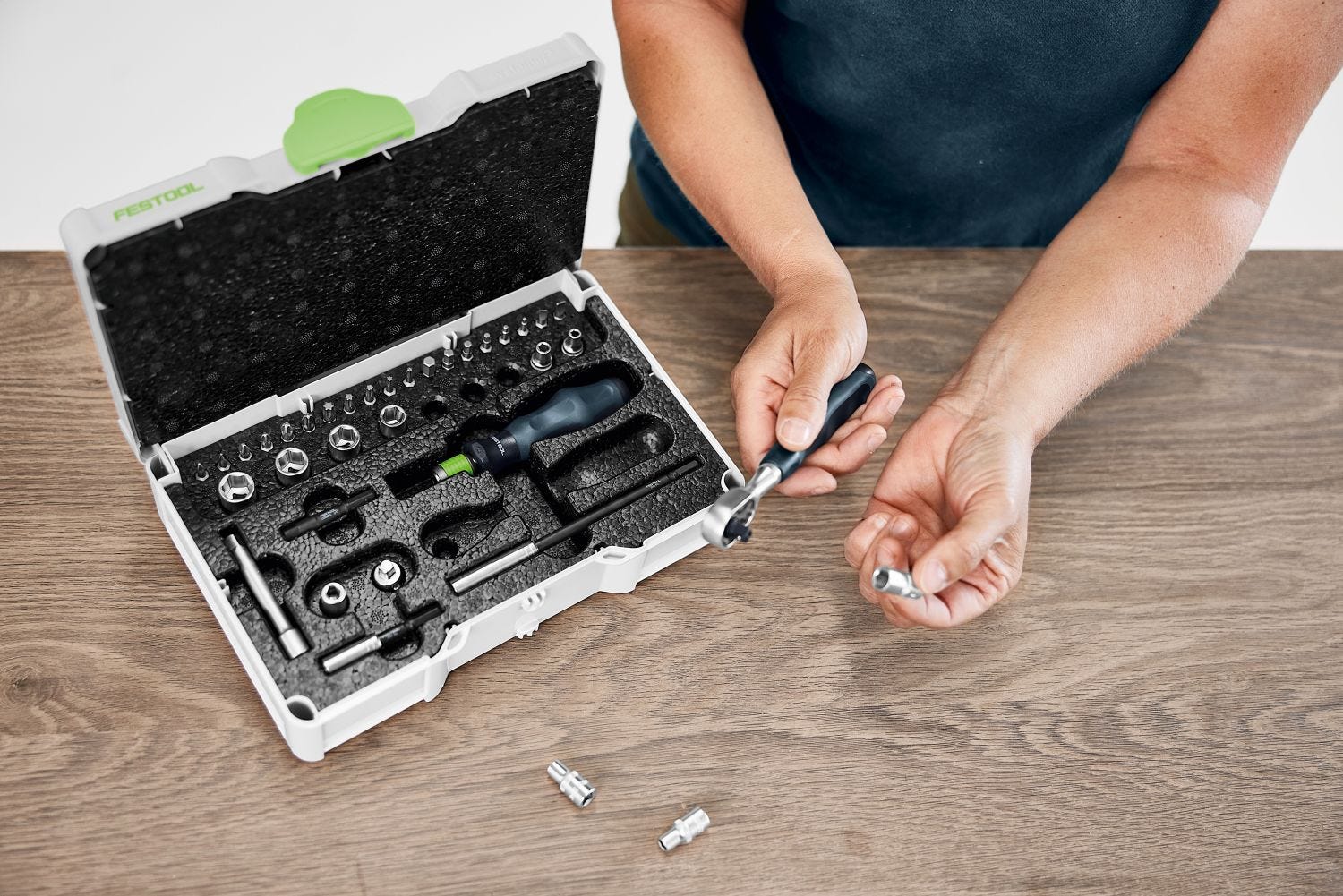 Festool 578112 Metric Ratchet and Socket Set SYS3 S 76-1/4
