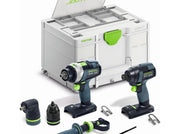 Festool 18V TPC 18/4 Cordless Drill Driver and TID 18  Cordless Impact Driver BASIC with Systainer (578830)