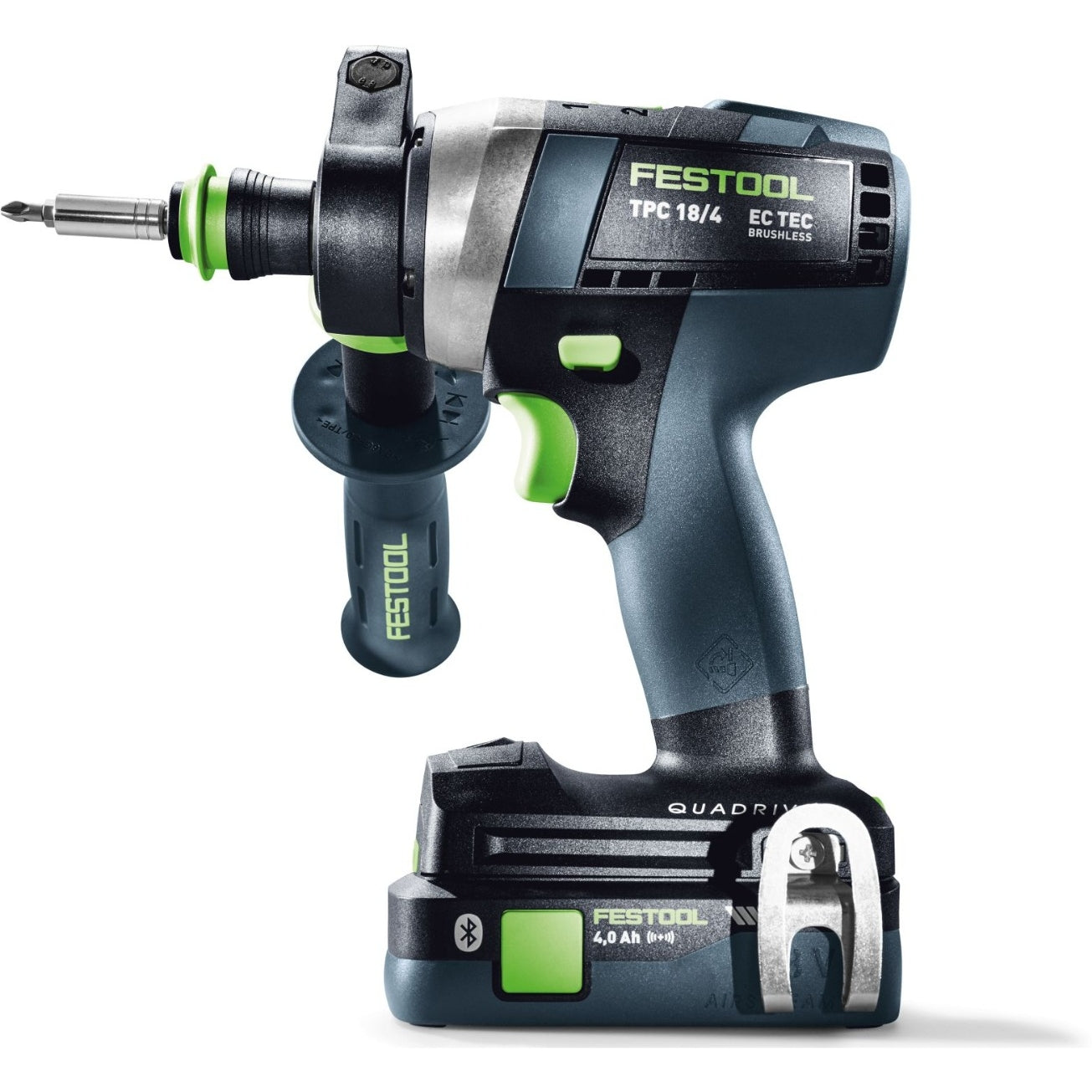 Festool 577626 QUADRIVE TPC 18/4 Cordless Hammer Drill 18V 4.0Ah Set w/ Systainer3