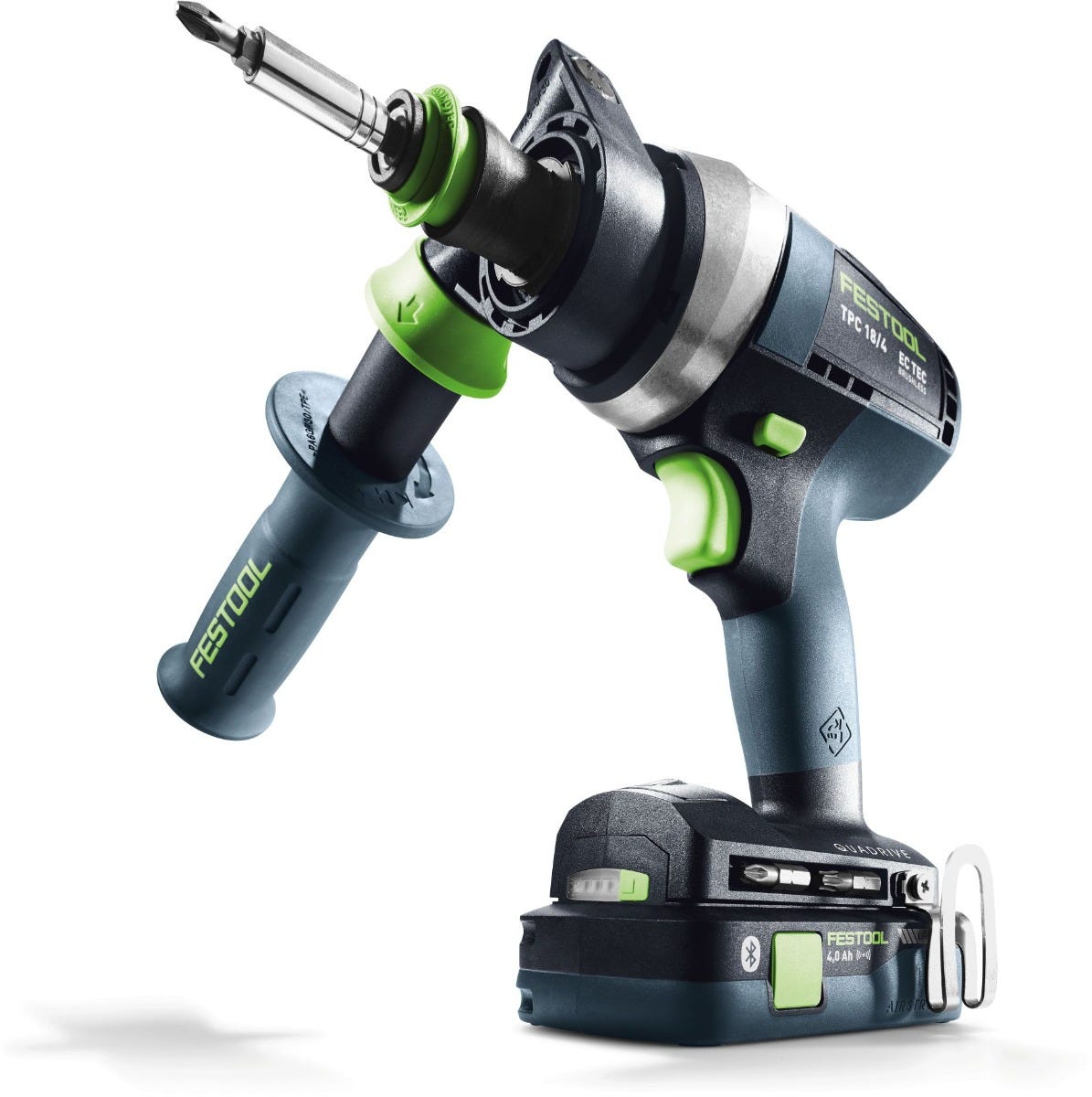 Festool 577626 QUADRIVE TPC 18/4 Cordless Hammer Drill 18V 4.0Ah Set w/ Systainer3