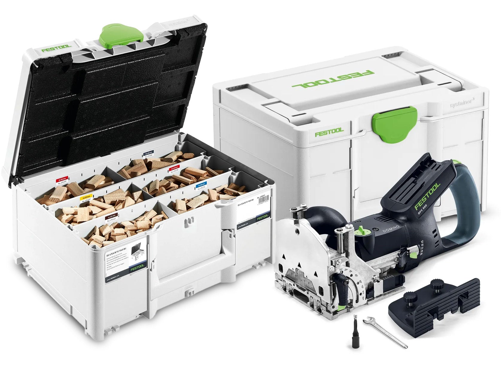 Festool Cordless 18V Domino Joiner DFC 500 E w/ 1066-Piece Tenon