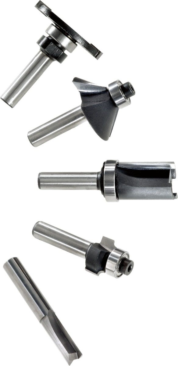 Festool 498979 Box-OF HW S8 Mix 10-Piece 8mm Shank Router Bit Holiday Value Set