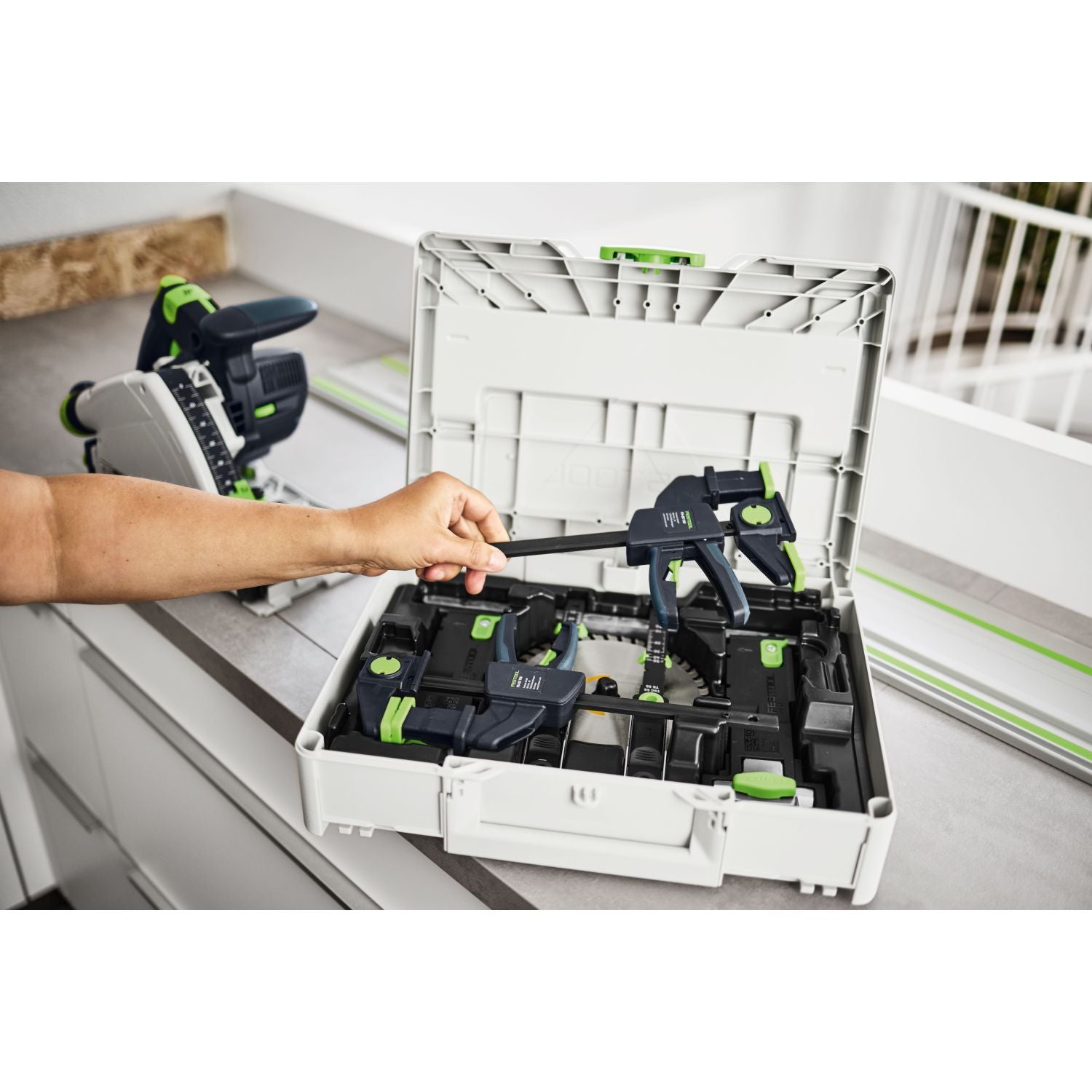 Festool Track Saw Plunge Depth Position Indicator & Clamp Accessory Kit (578697)