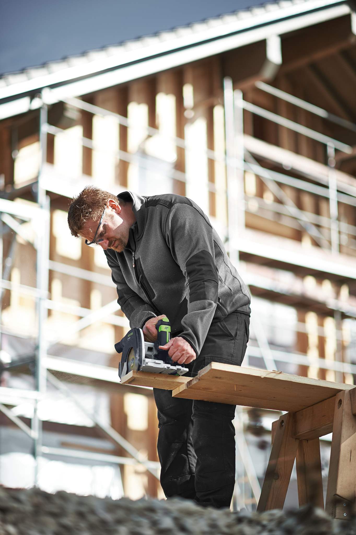 Festool 576173 HKC 55 Cordless Bluetooth 5.2Ah Track Saw PLUS-FSK w/ Systainer3