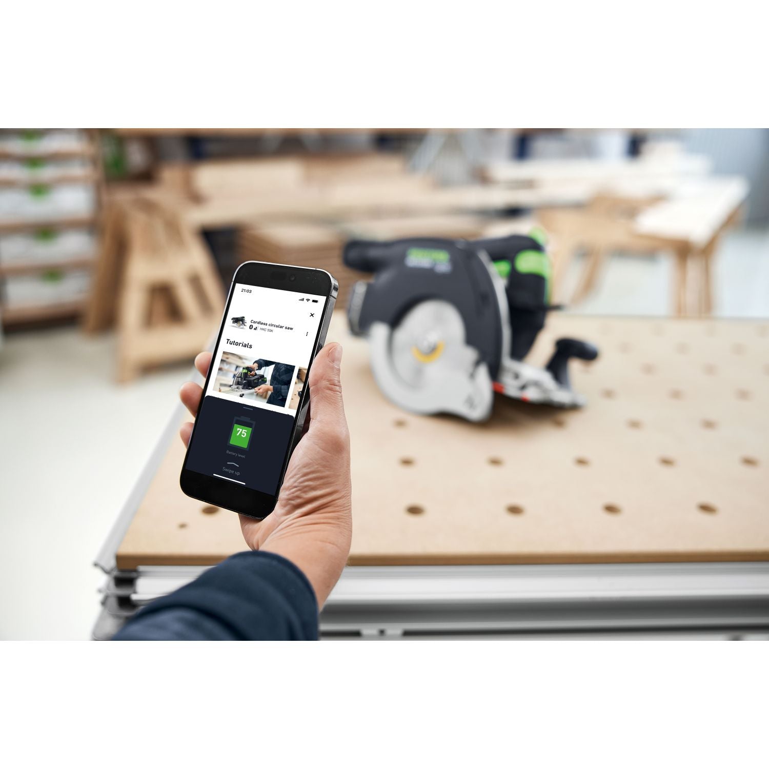 Festool HKC 55 K Cordless Carpentry Track Saw, Tool Only (578303)