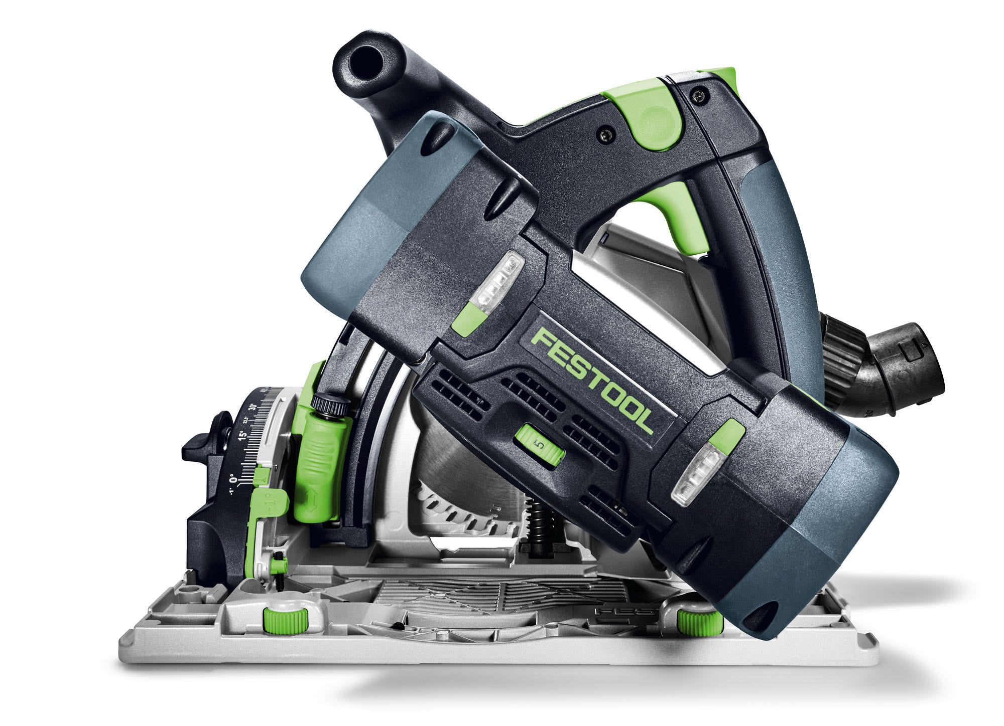 Festool 577664 TSC 55 K Cordless Track Saw + 55-Inch Guide Rail 5.2Ah Kit with Kickback Stop
