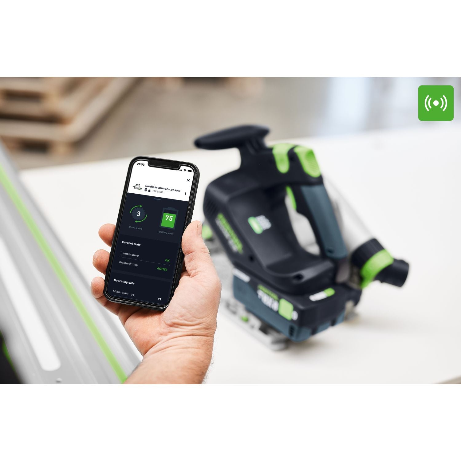 Festool TSC 55 KS Cordless 18V Track Saw, Tool Only (577991)