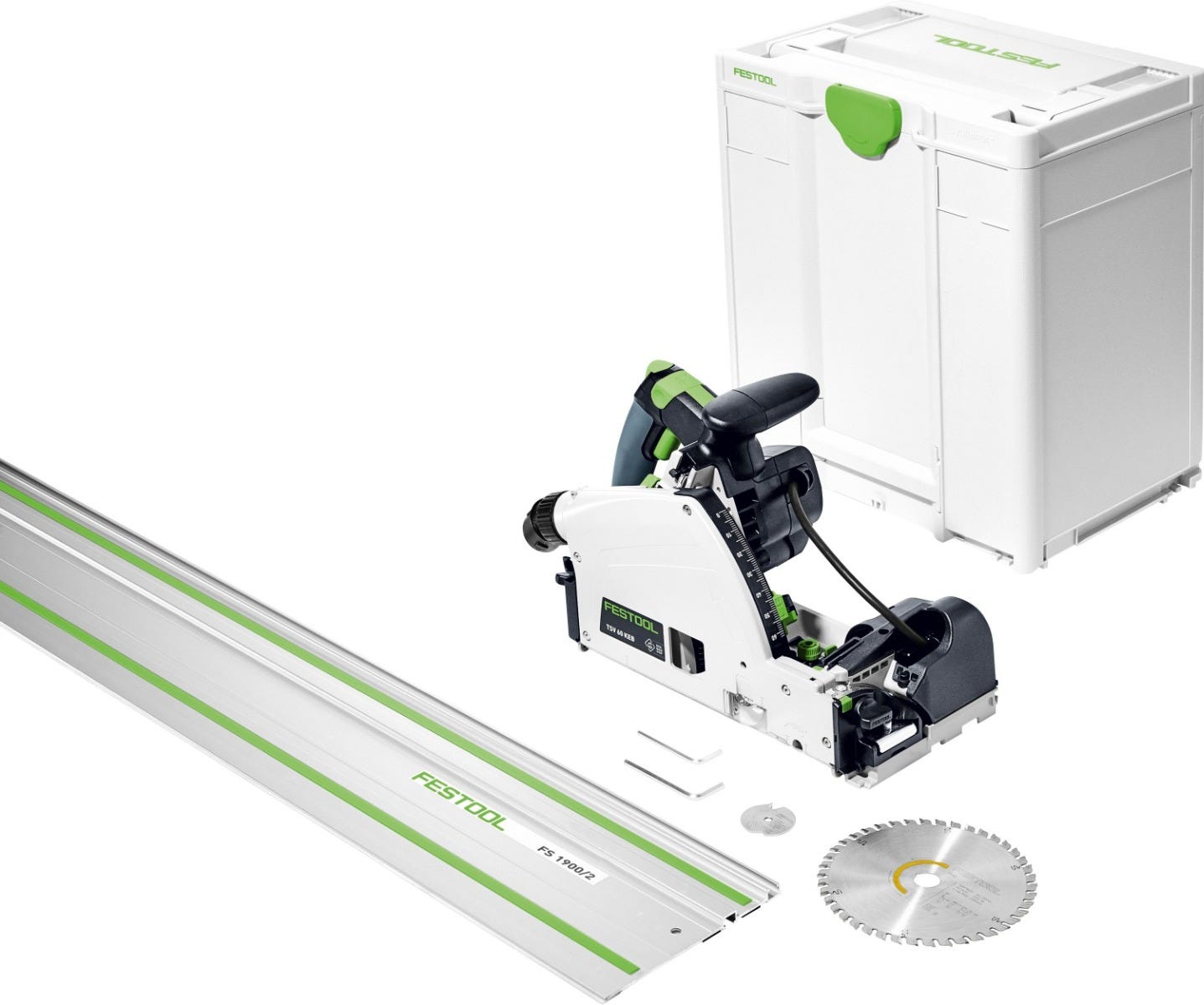 Festool 577748 TSV 60 KEBQ-F-Plus-FS Plunge Cut Scoring Track Saw Set w/ 75 in. Guide Rail