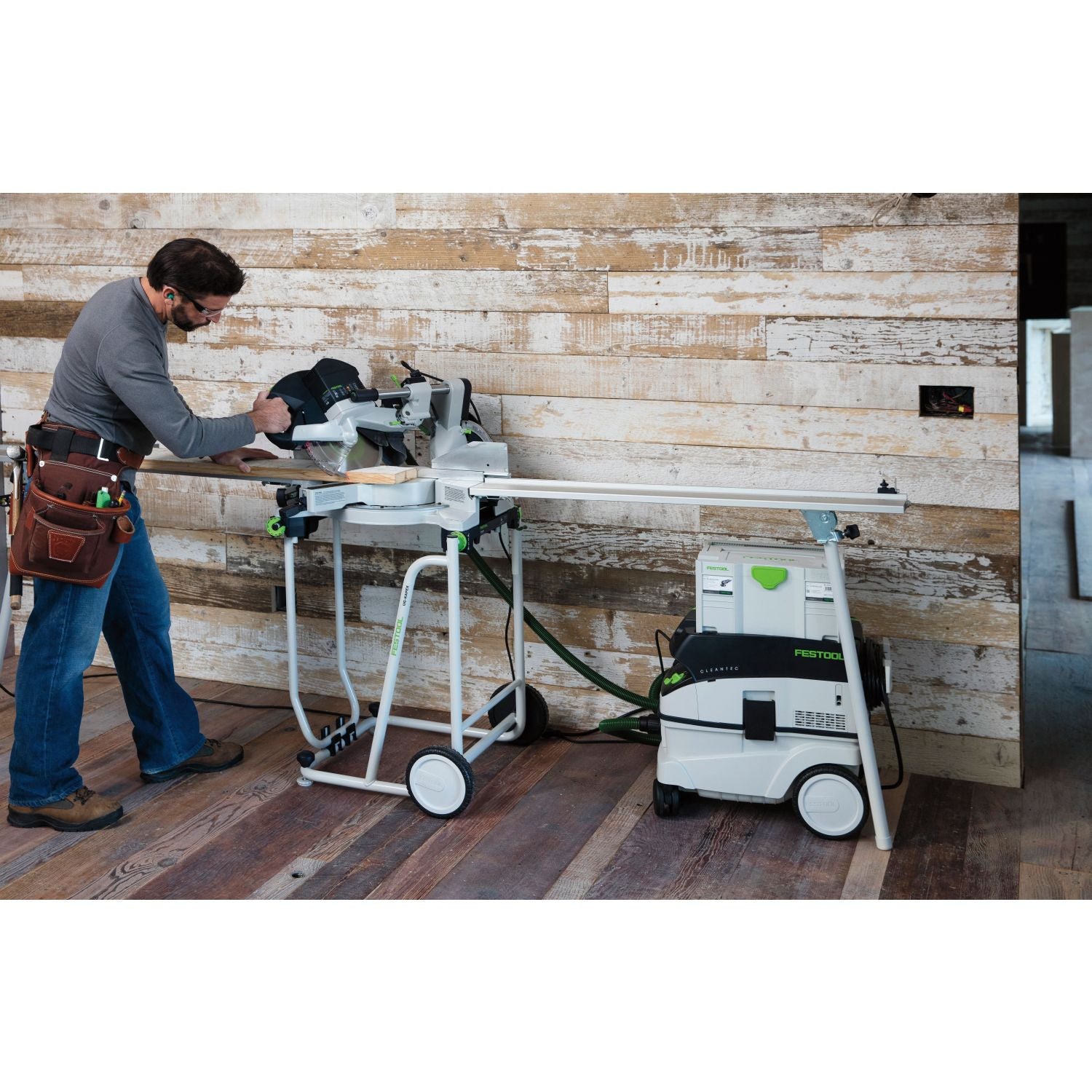 Festool LIMITED EDITION Kapex KS 120 Miter Saw Starter Set with Stand + 36mm Hose Value Set (579556)