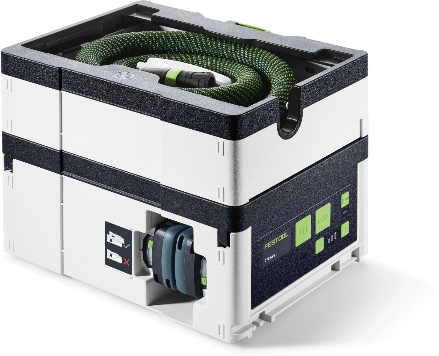 Festool 576941 CTC SYS Cordless Dual-18V Mobile HEPA Dust Extractor, Tool Only