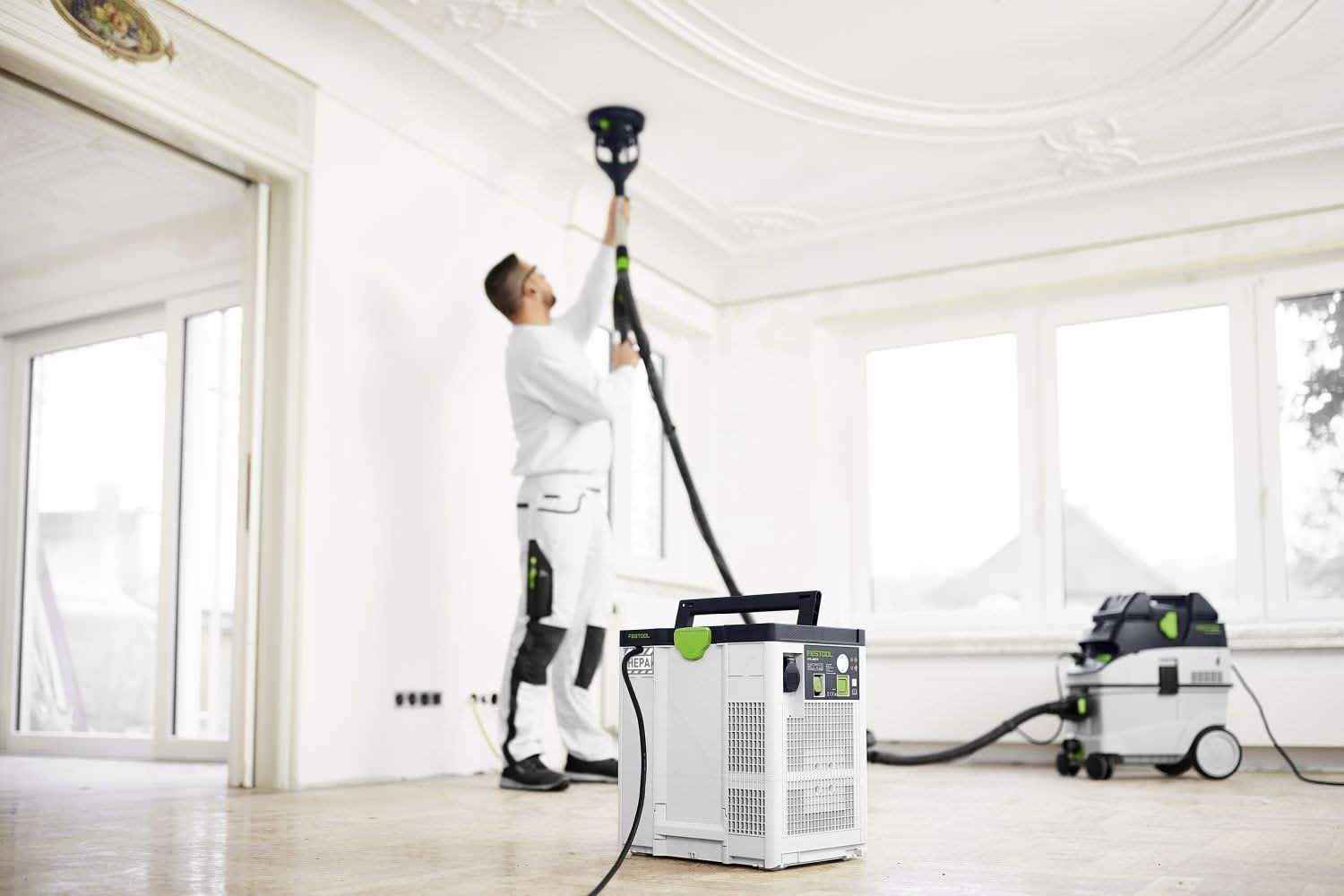 Festool SYS-AIR HEPA Air Filter with DH-SYS-AIR Ceiling Bracket