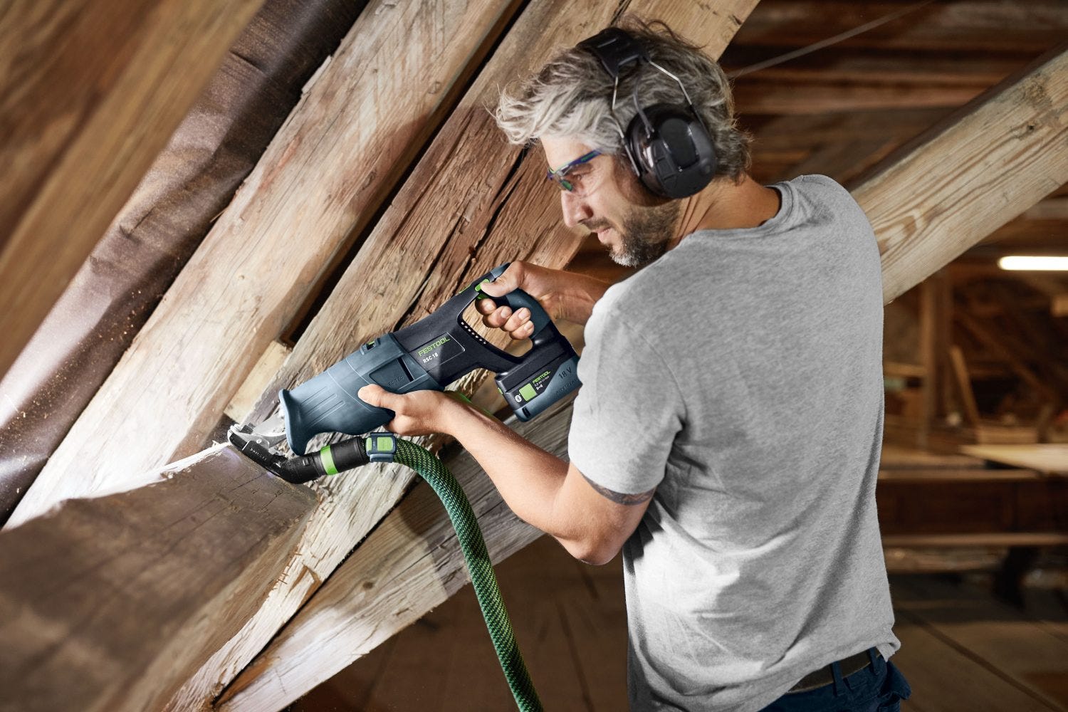 Festool 576950 RSC 18 EB-Basic Cordless Reciprocating Saw
