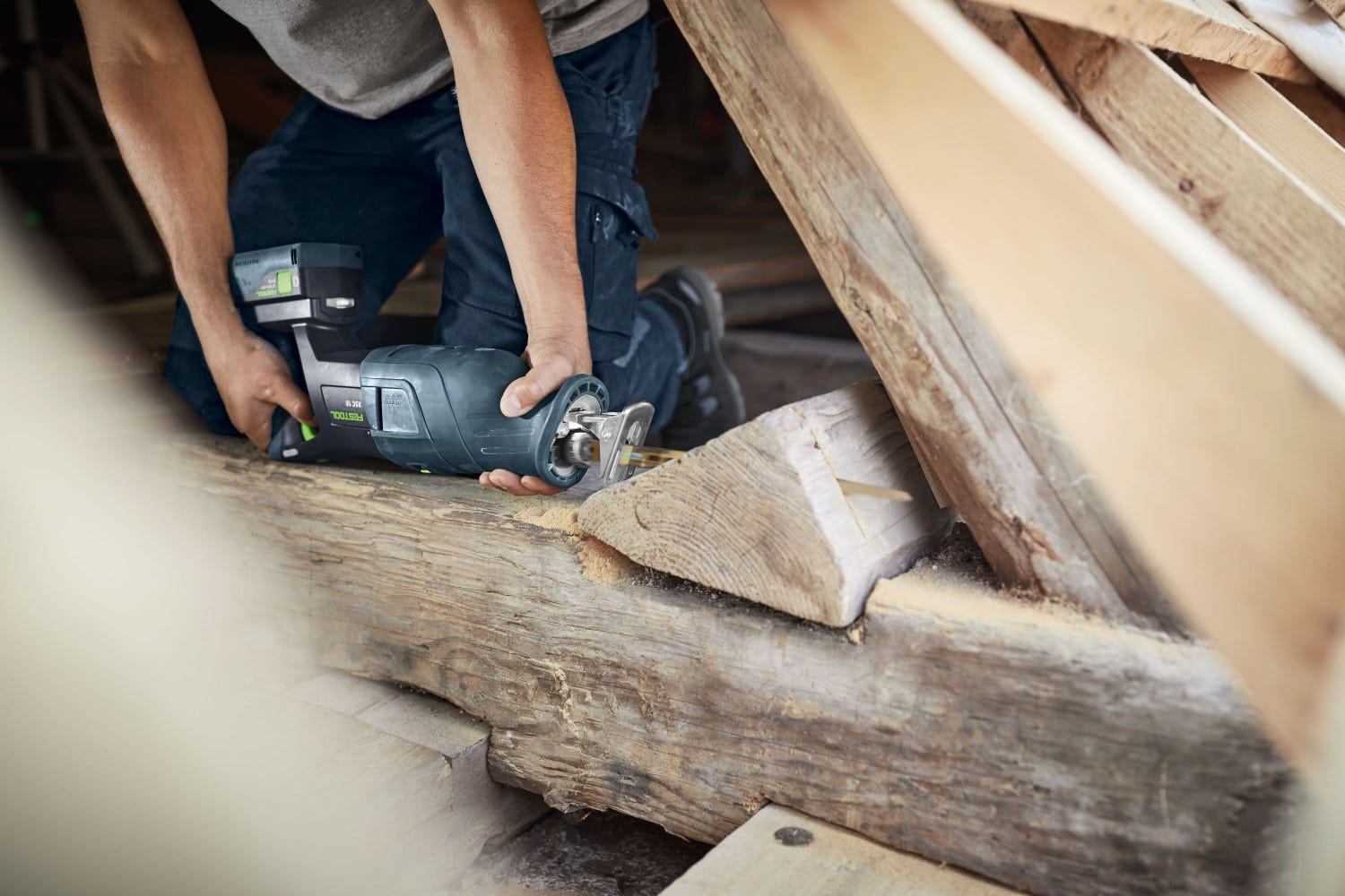 Festool 576950 RSC 18 EB-Basic Cordless Reciprocating Saw