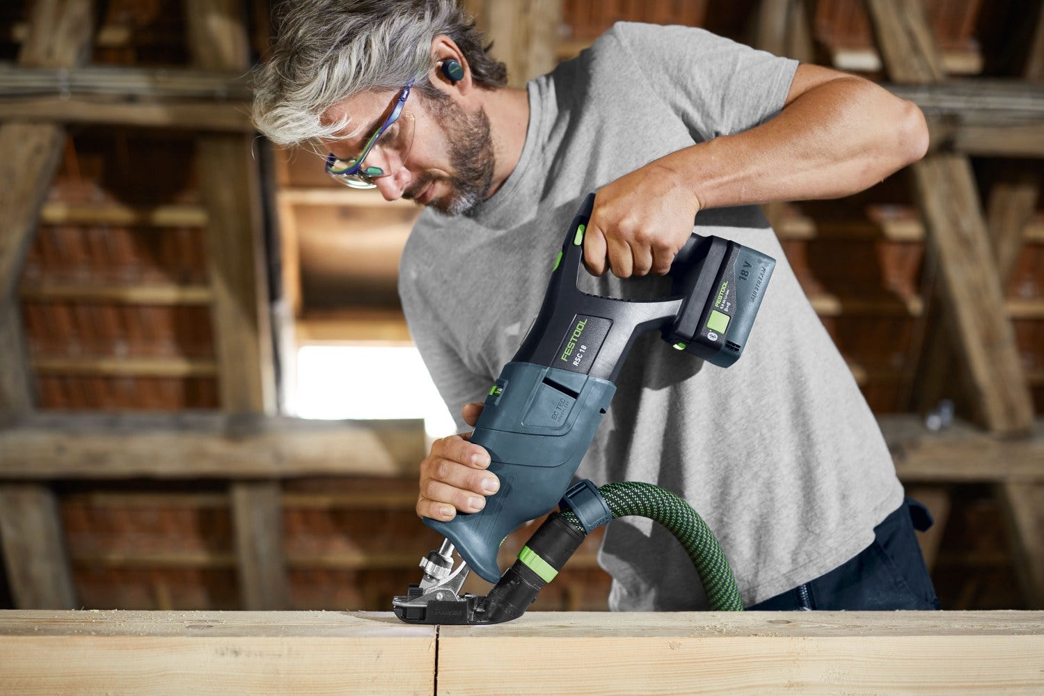 Festool 576950 RSC 18 EB-Basic Cordless Reciprocating Saw