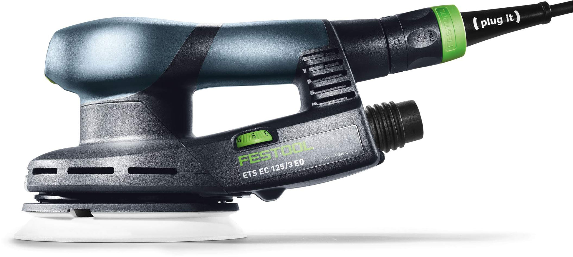 Festool ETS EC 125/3 EQ-Plus 125mm (5") Compact Brushless Finish Sander Set w/ Granat Abrasive Value Set Systainer