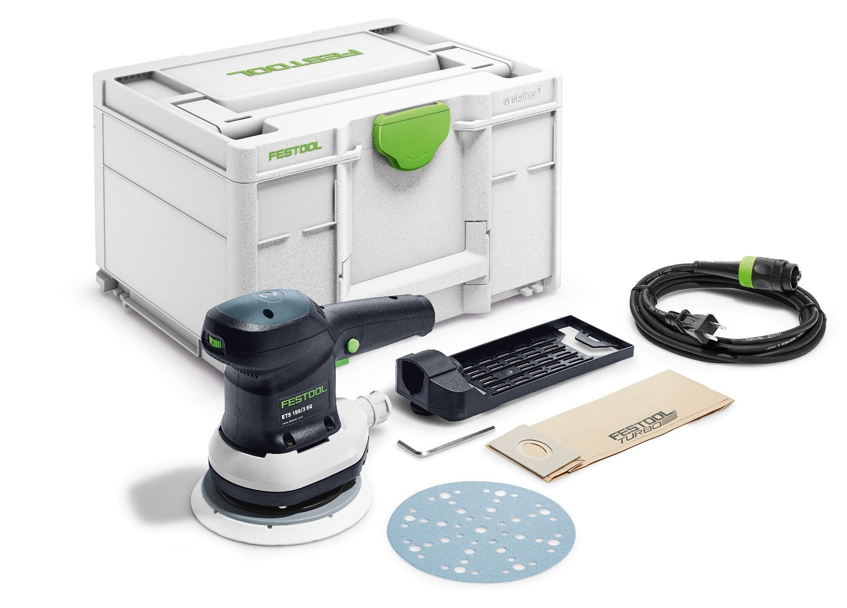 Festool 576079 ETS 150/3 EQ 150mm (6") Random Orbital Sander w/ Systainer3