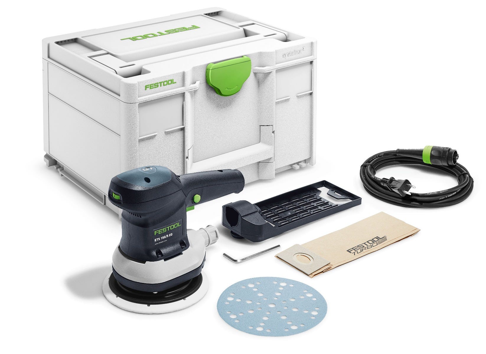 Festool 576088 ETS 150/5 EQ 150mm (6") Random Orbital Sander w/ Systainer3