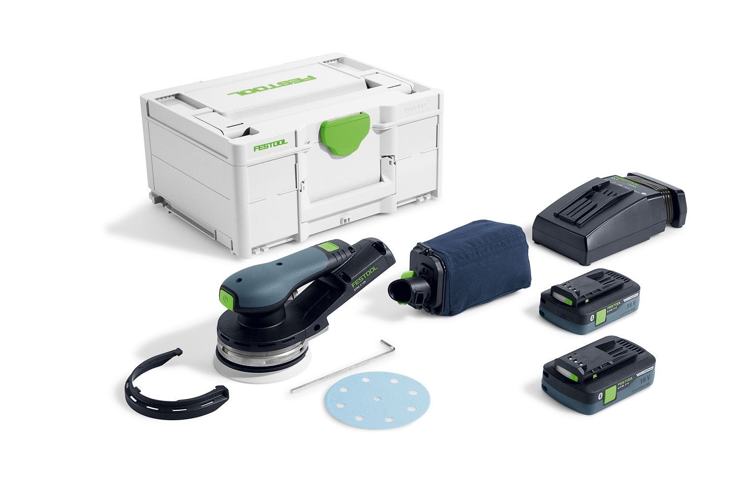 Festool 577738 Cordless 18V ETSC 2 125mm (5-inch) Sander 4.0Ah Kit