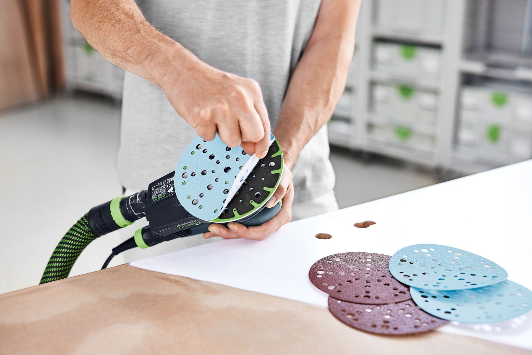 Festool D150 60-Piece 6-in. Granat Abrasives Holiday Value Starter Set with Systainer3 SYS-STF