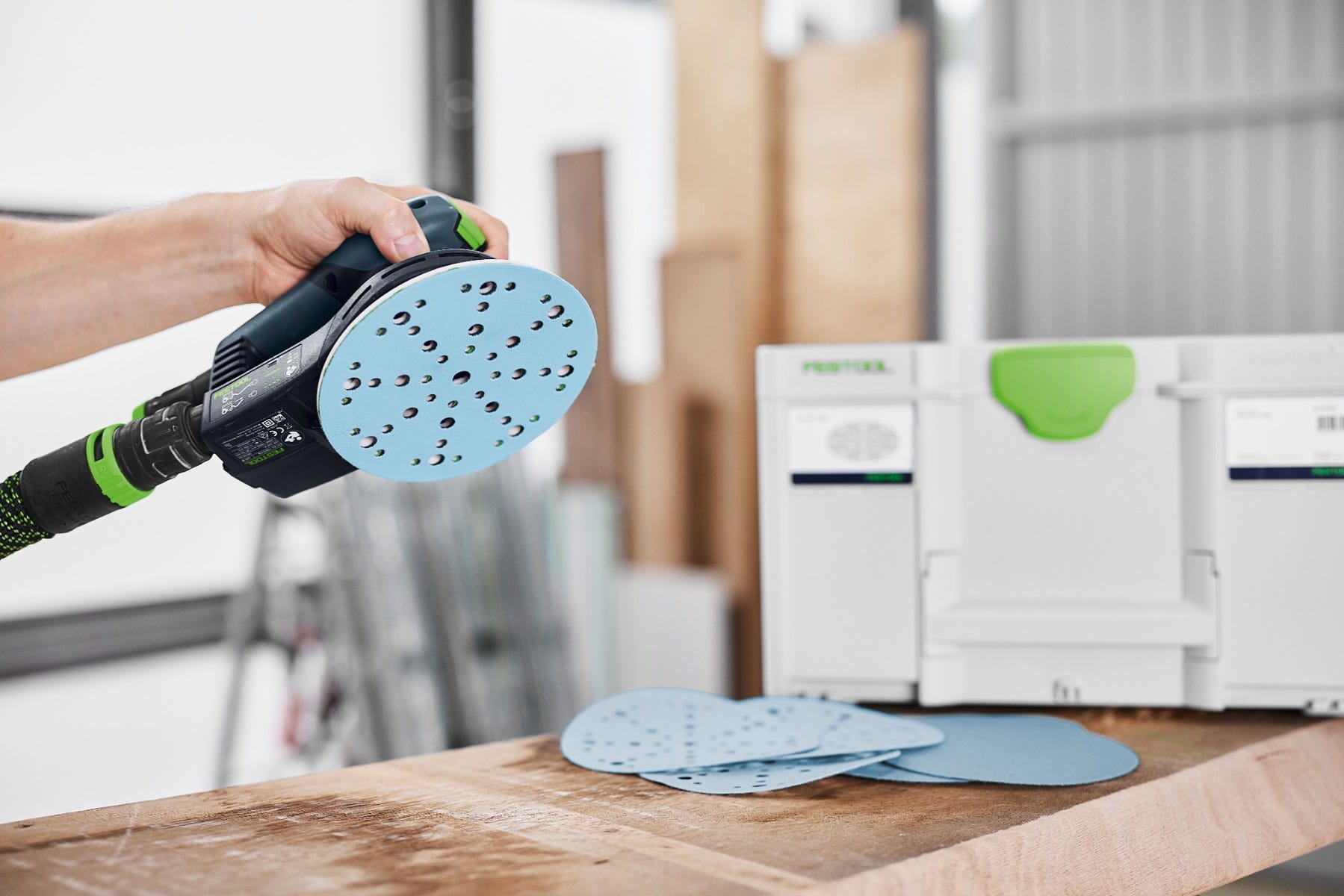 Festool D150 60-Piece 6-in. Granat Abrasives Holiday Value Starter Set with Systainer3 SYS-STF
