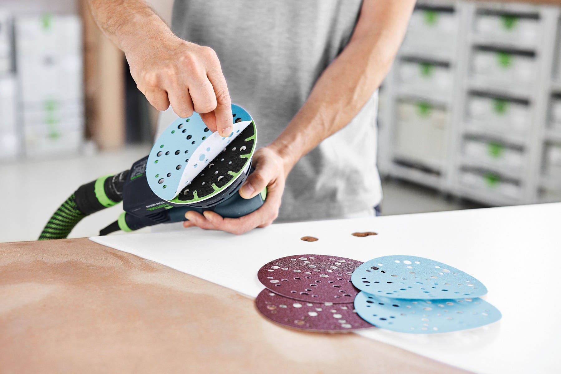 Festool D150 60-Piece 6-in. Granat Abrasives Holiday Value Starter Set with Systainer3 SYS-STF