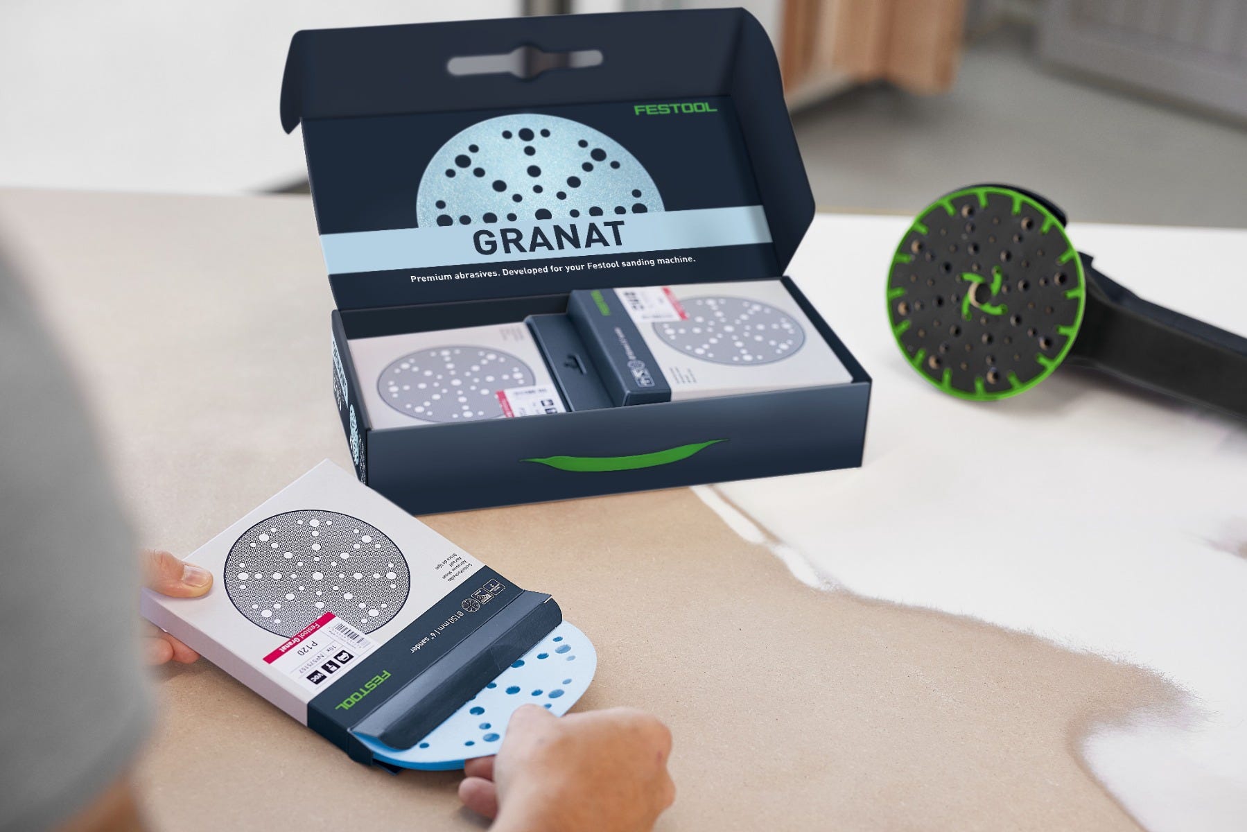Festool D150 60-Piece 6-in. Granat Abrasives Holiday Value Starter Set with Systainer3 SYS-STF