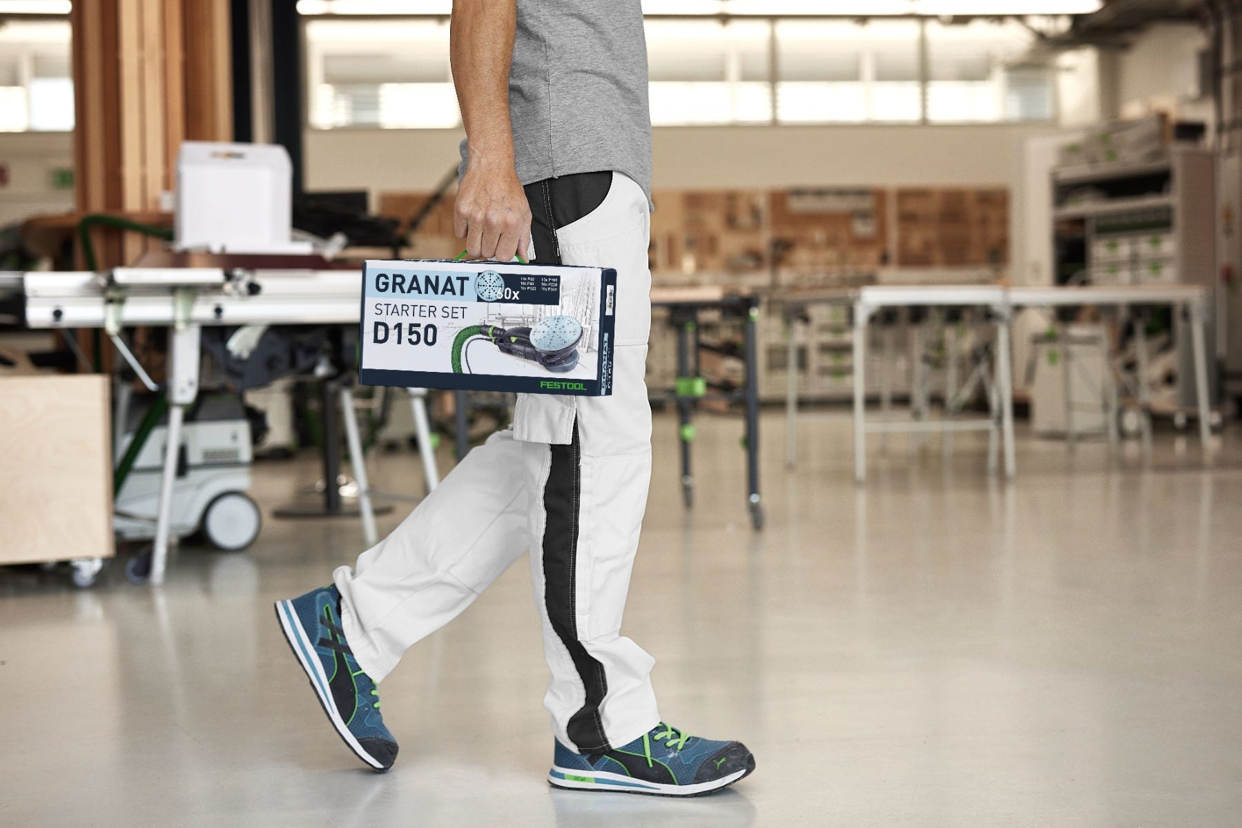Festool 578166 D150 6-Inch Granat Abrasives 60/80/120/180/220/320-Grit 60-Piece Starter Set