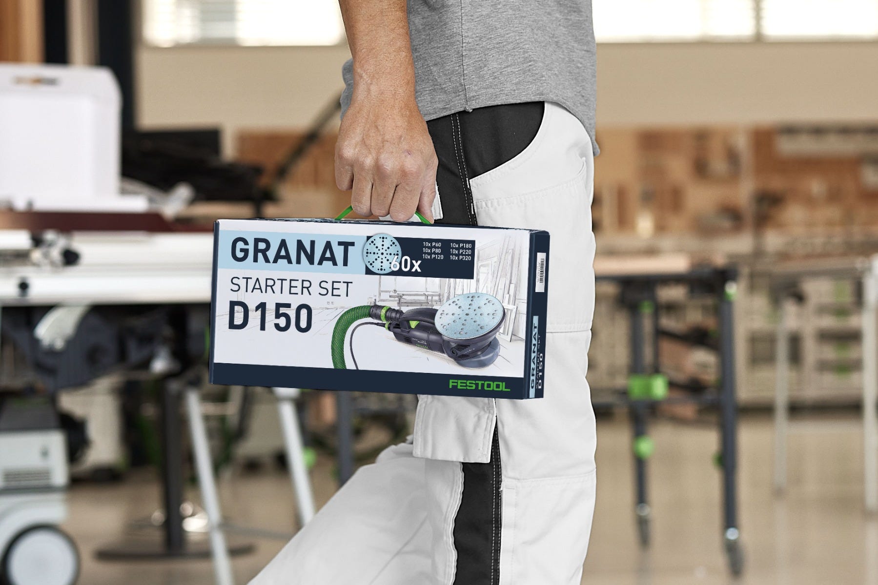 Festool D150 60-Piece 6-in. Granat Abrasives Holiday Value Starter Set with Systainer3 SYS-STF
