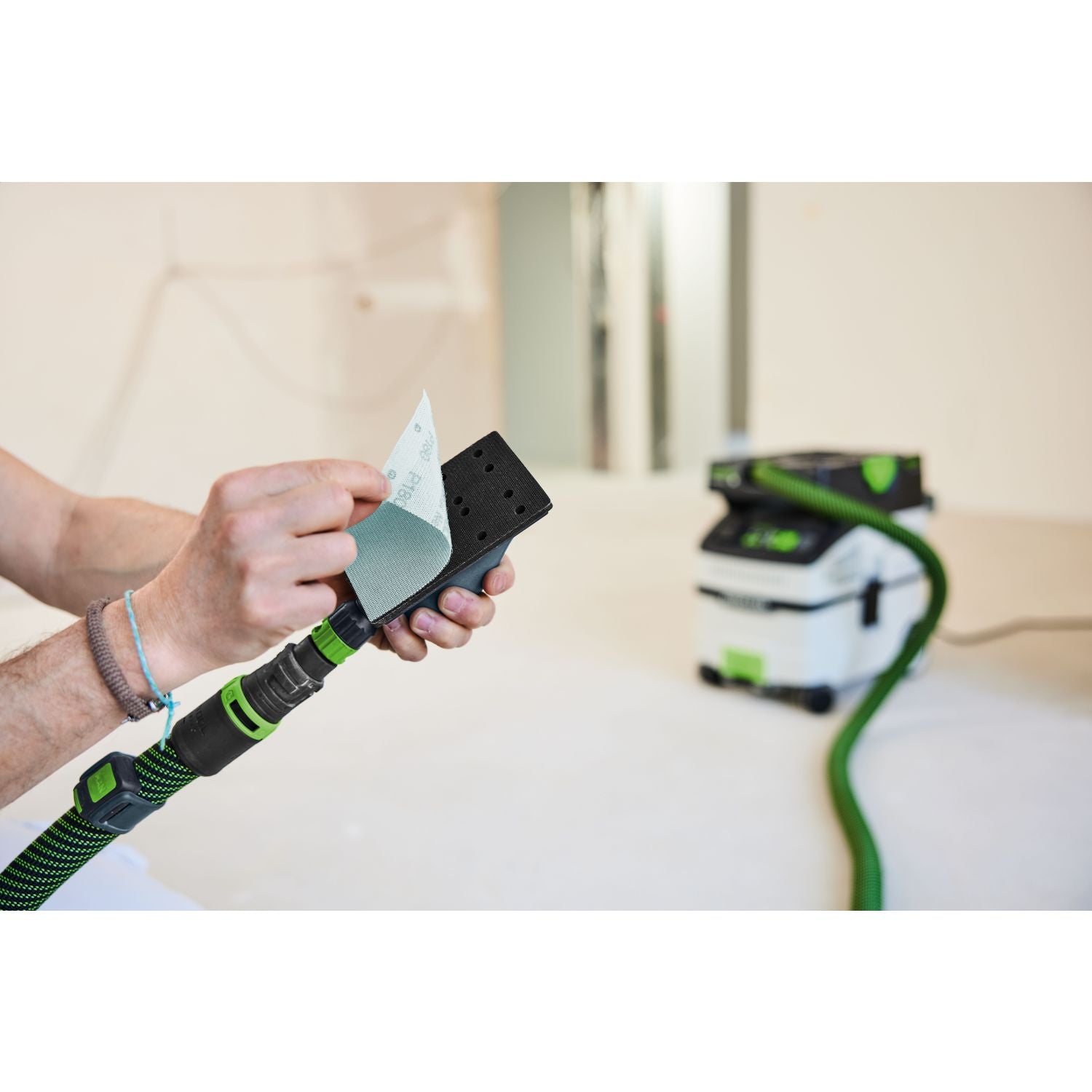 Festool PLANEX EASY LHS-E 225 EQ Drywall Sander + CT 36 AutoClean Dust Extractor Starter Set