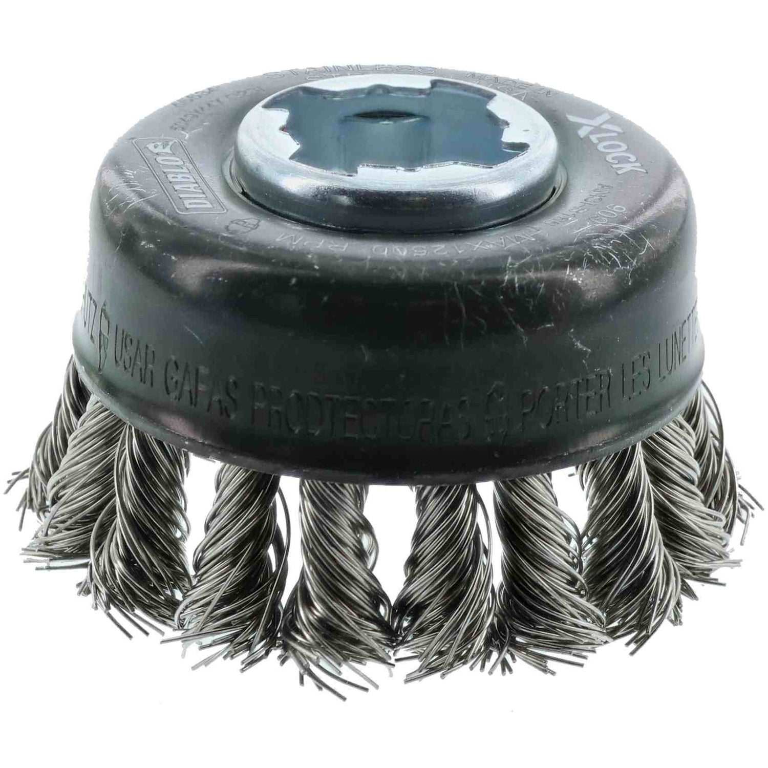 Diablo DPB275XKCS01F 2-3/4 Inch X-LOCK Stainless Steel Knot Cup Brush