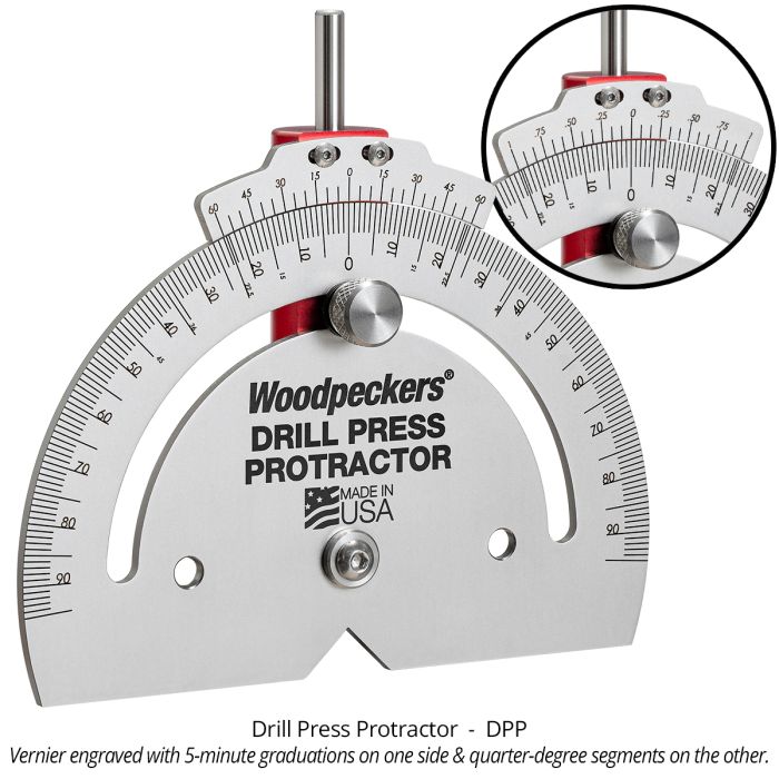 Woodpeckers DPP Drill Press Protractor