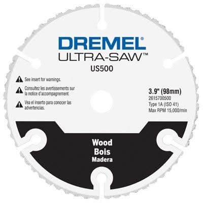 Dremel US500-01 Dremel Ultra-Saw US500 4-in. Premium Carbide Wood & Plastic Cutting Wheel