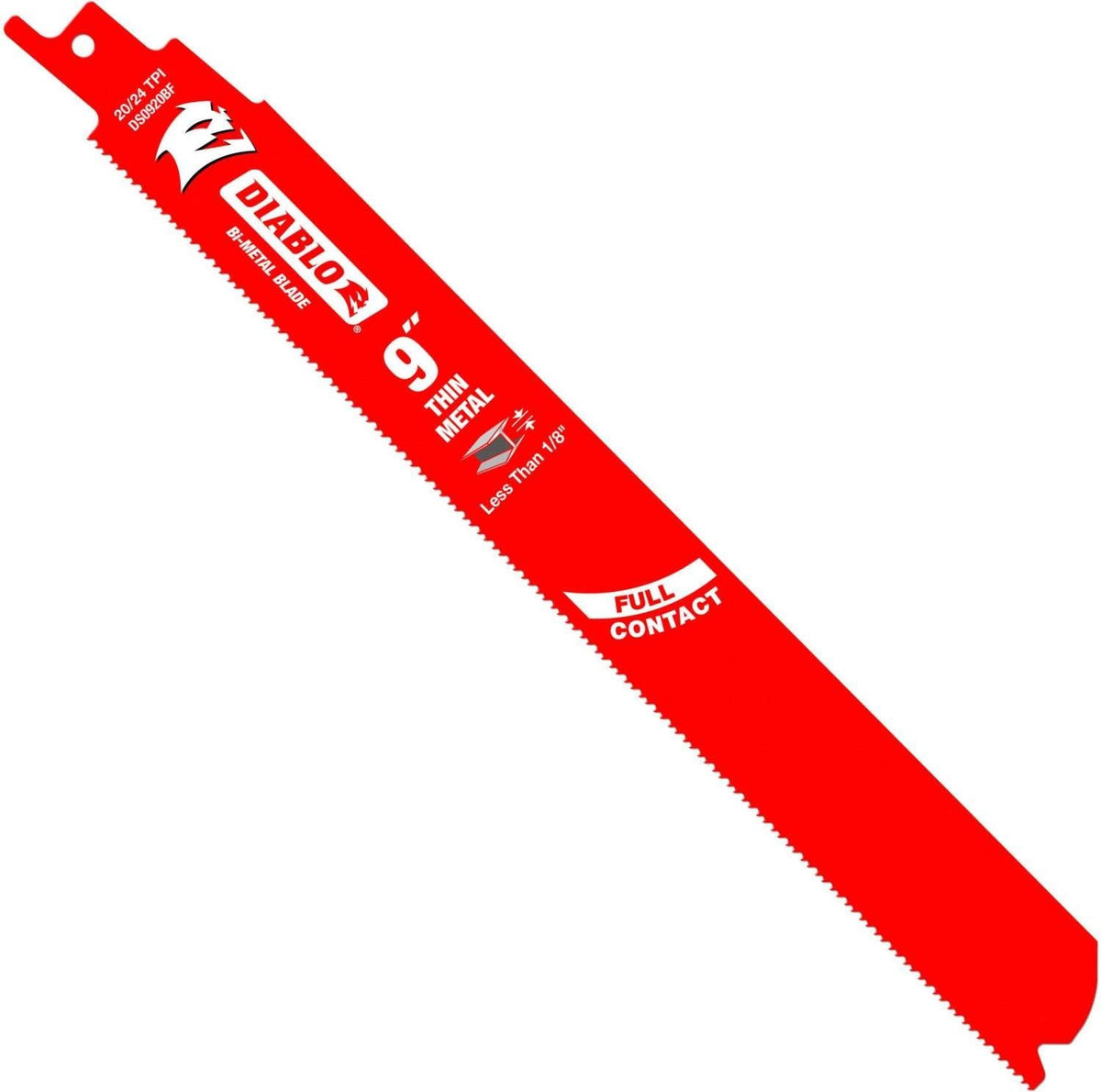 Diablo DS0920BF25 9-Inch Bi-Metal Recip Blade for Thin Metal, 25-Pack